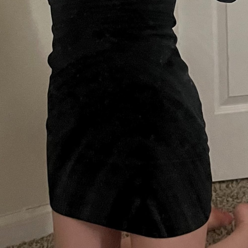 Nike Black Long Sleeve Mini Tennis Dress - Picture 2 of 4